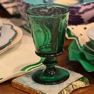 Hand blown in France Bee 🐝 Wine Glass